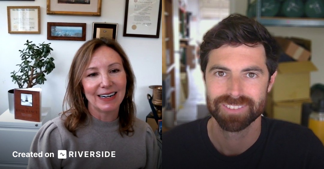 Susan Pieper and Reed Frick, founder and CEO of Pacific Adventure Works, in conversation